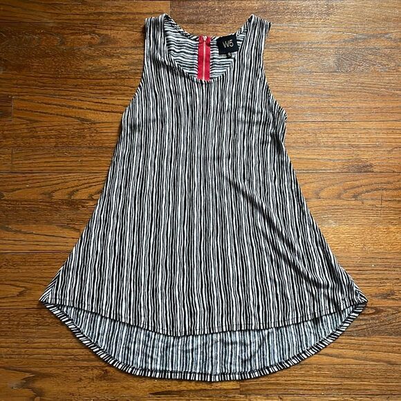Anthropologie W5 Black and White Striped Tank Top - Picture 1 of 5